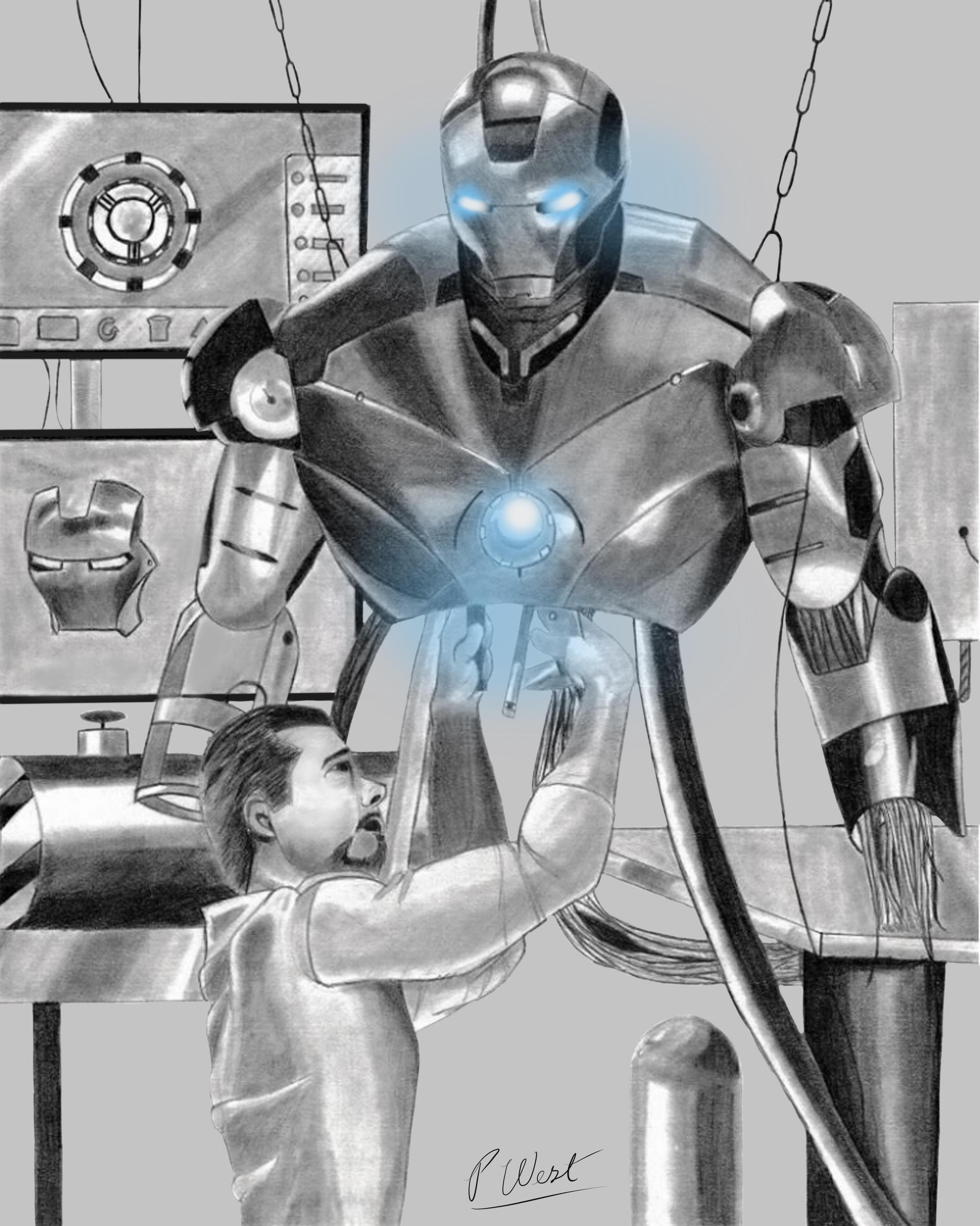 This is a print of Iron Man